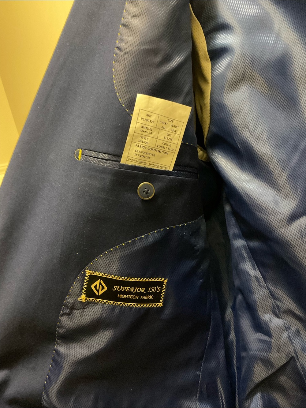 Superior 150's Hightech Fabric Navy Blazer